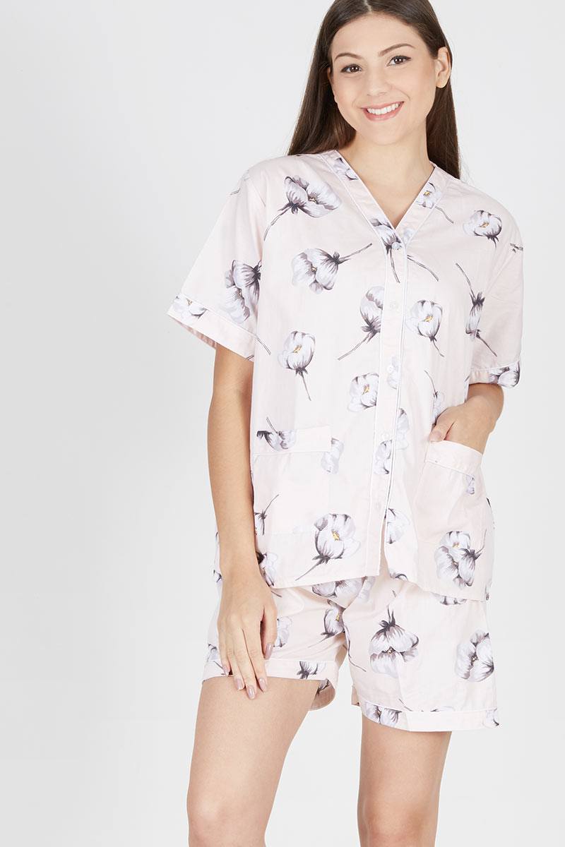 Vianney Short Pajamas In Cream