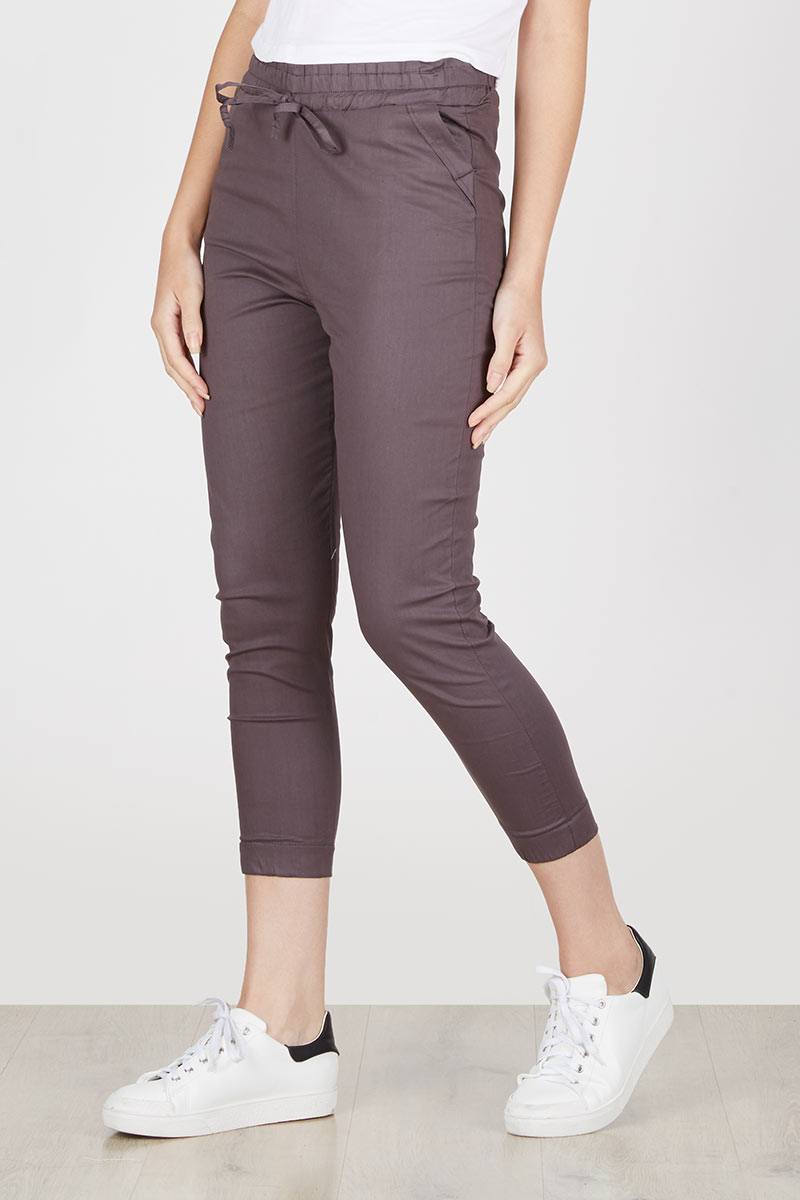 Jogger basic cotton In grey