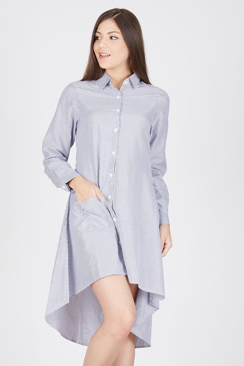 Juno Shirt Dress Blue