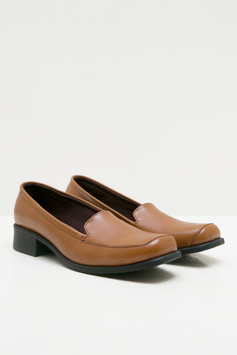 Women Leather 43193 Formal Shoes Tan