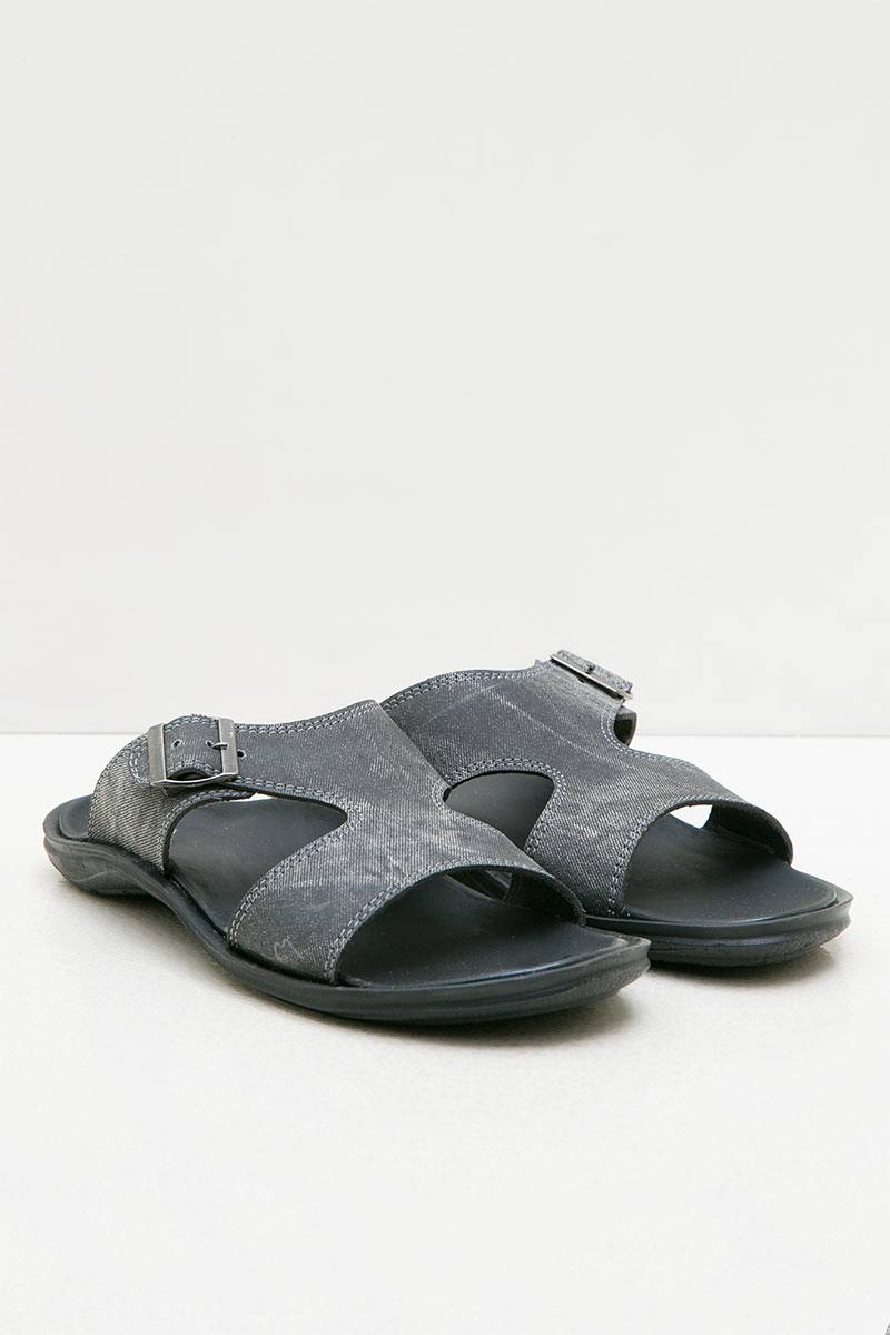 Men Sandals 17199 Leather Black