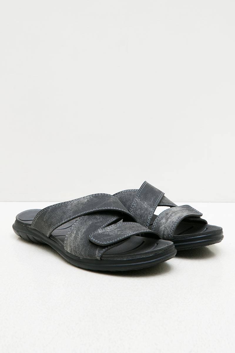 Men Sandals 17200 Leather Black