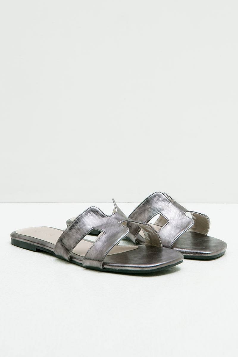 Heirloom Sandals Grey Saffiano