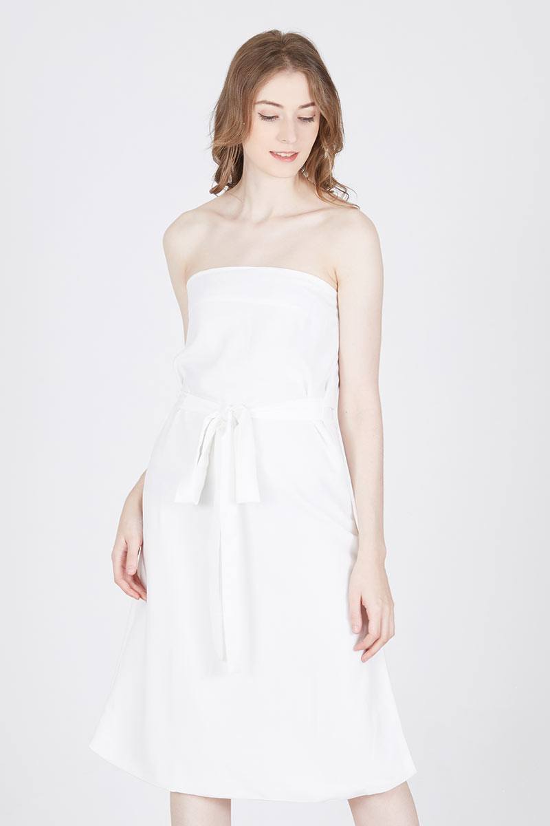 Tube Dress 0500 in White