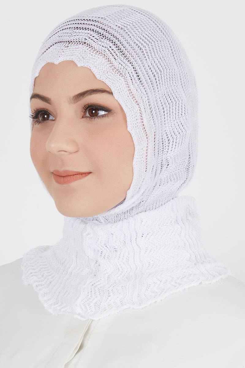 Inner Knit Hijab White