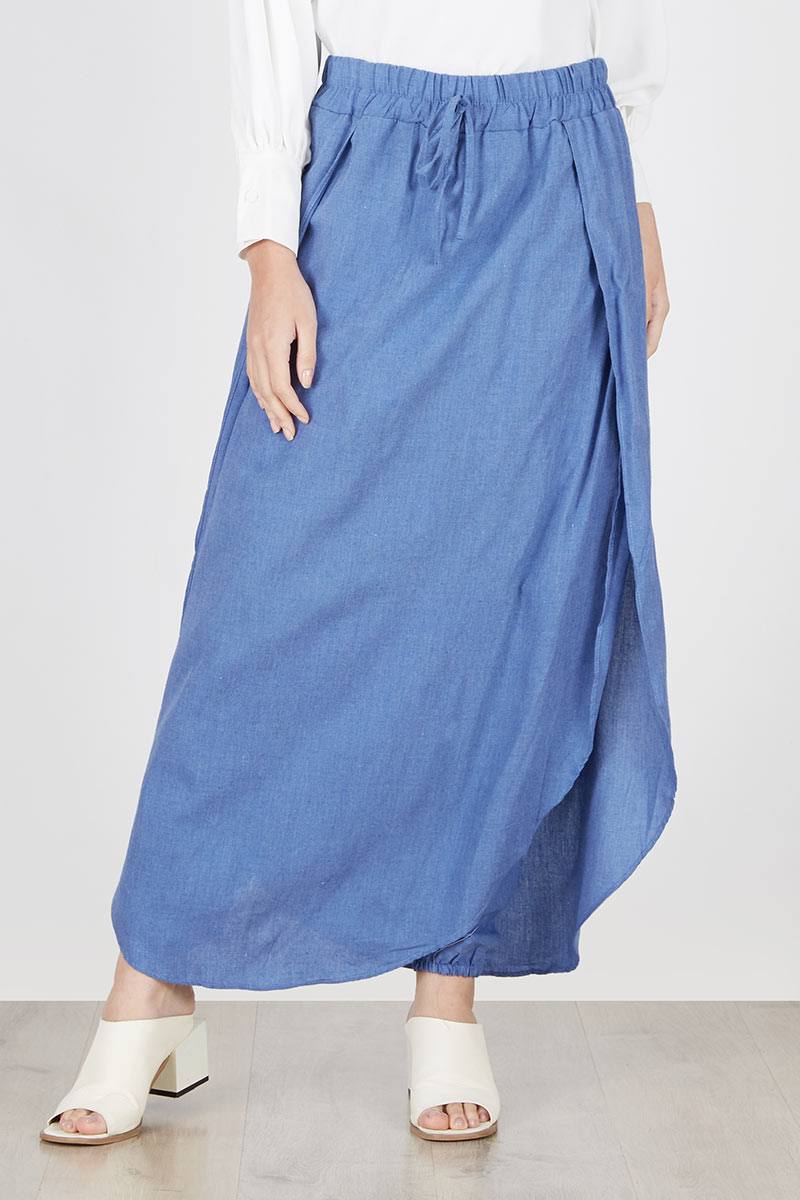 2in1 Monic Jumpsuit Skirtpants Blue