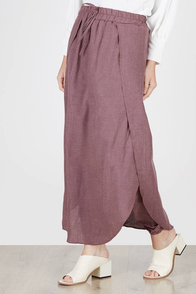 2in1 Monic Jumpsuit Skirtpants Maroon