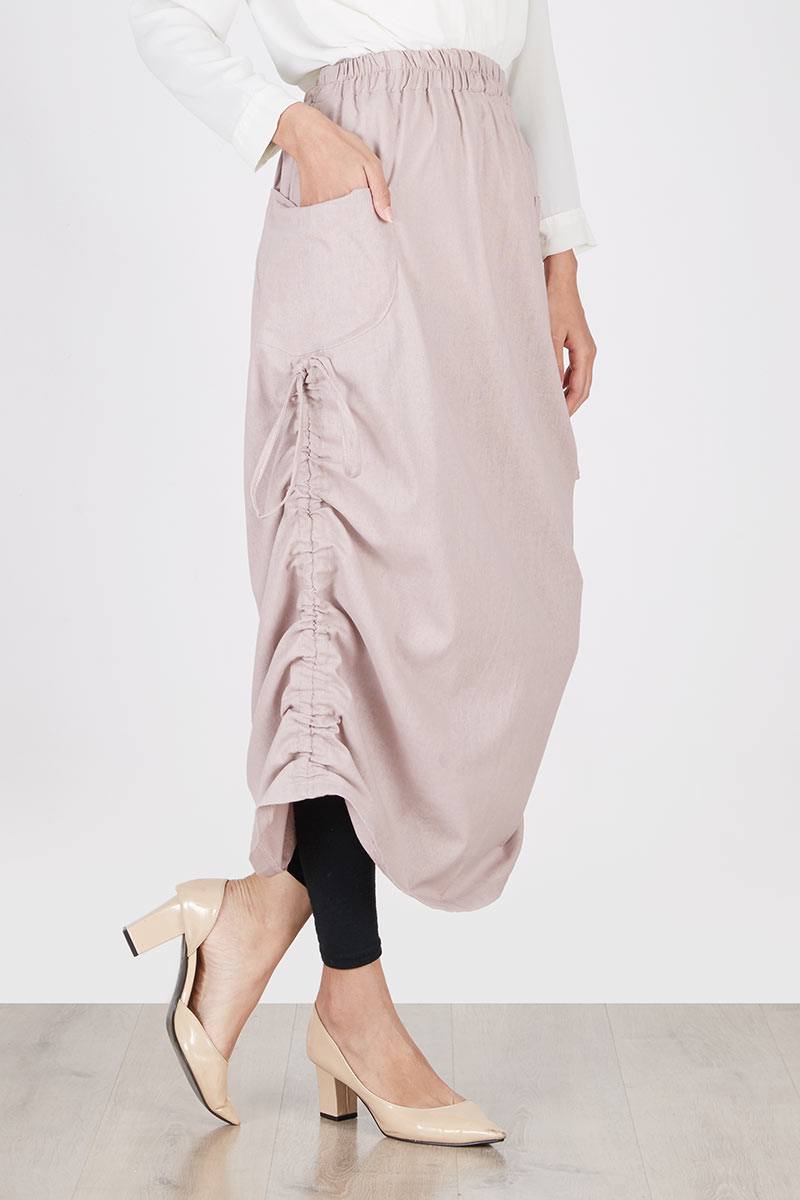 Avery Linen Soft Pink Skirt