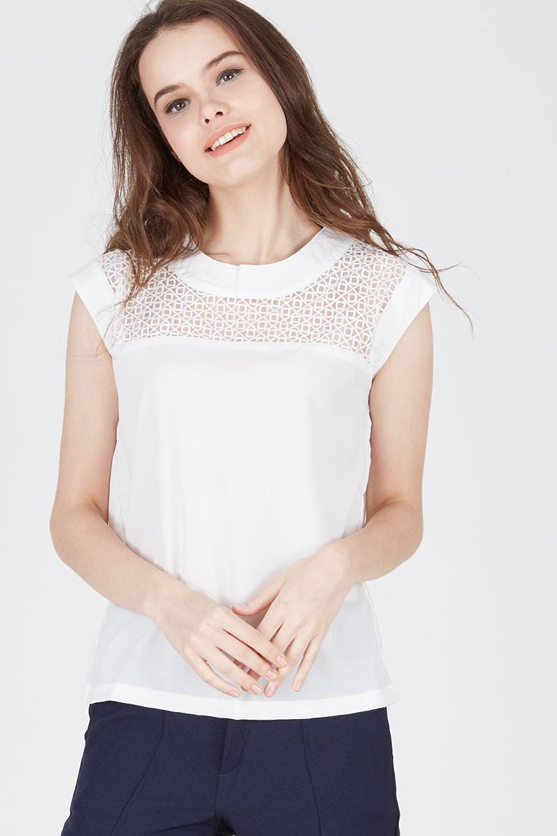 Crystal Grisha Top In White