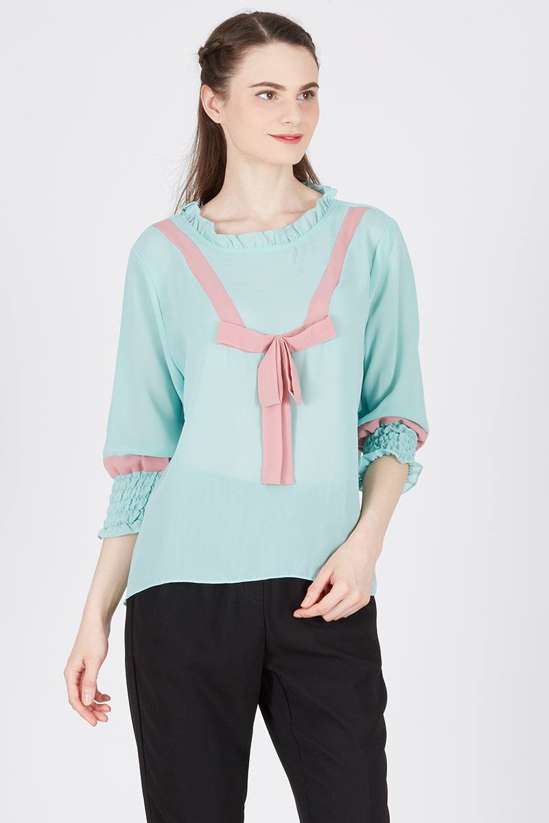 Dempsey Blouse In Tosca