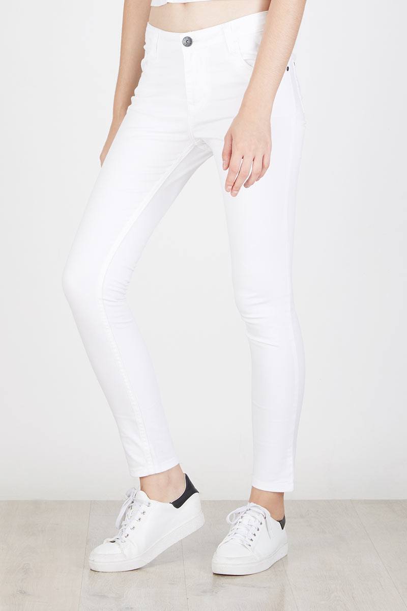 MANDY WHITE Midrise Stocking jeans 293261 001 00