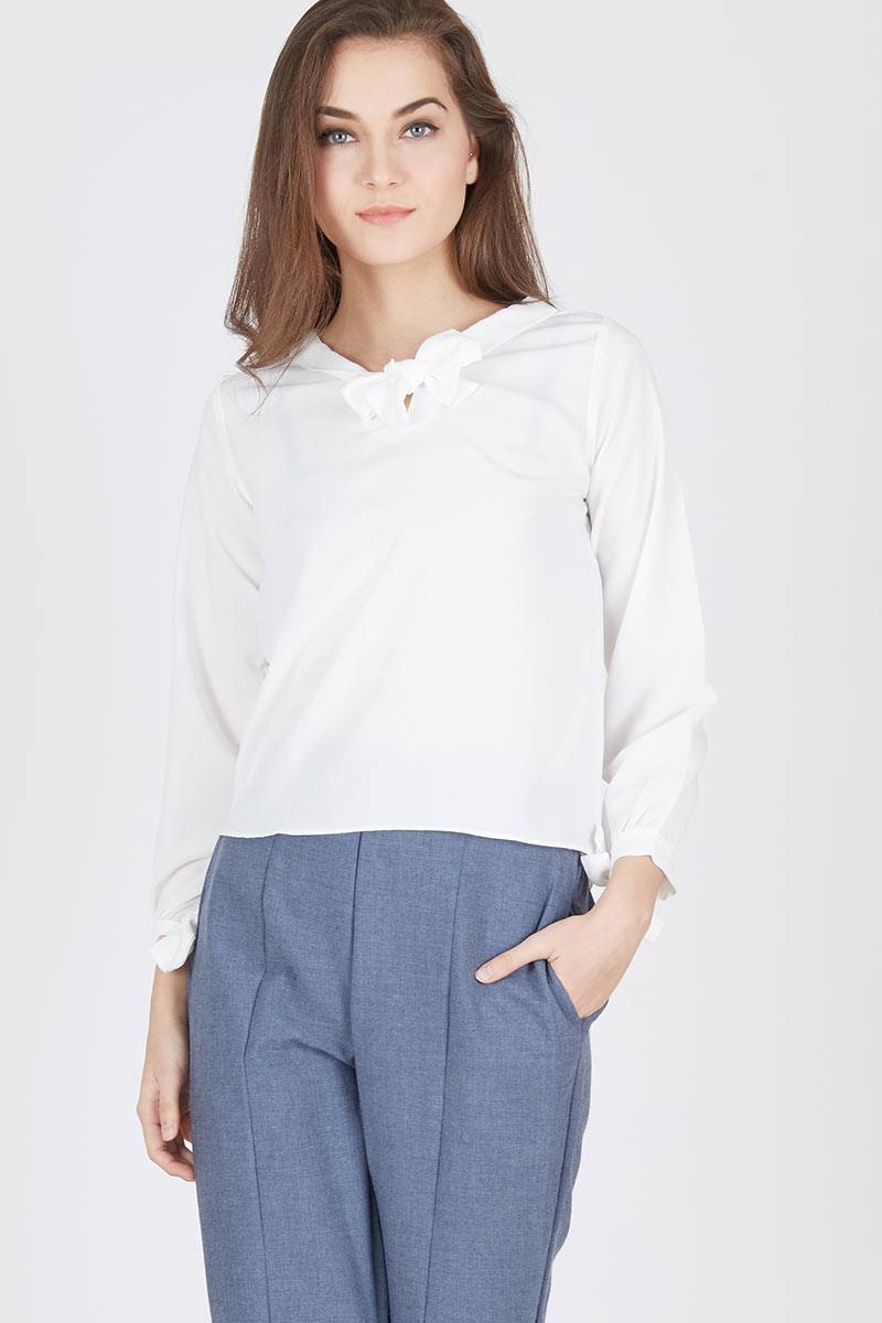 Muskie Blouse in White