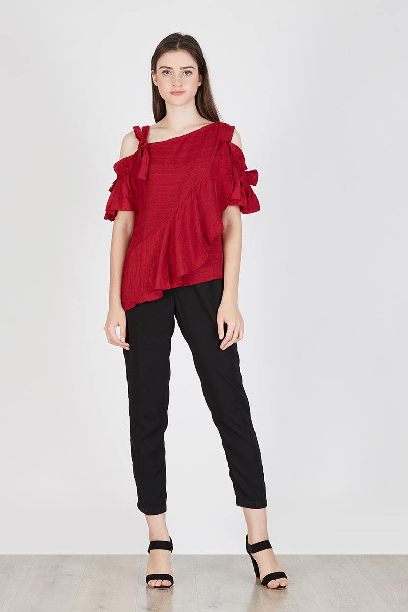 Astina Blouse in Red