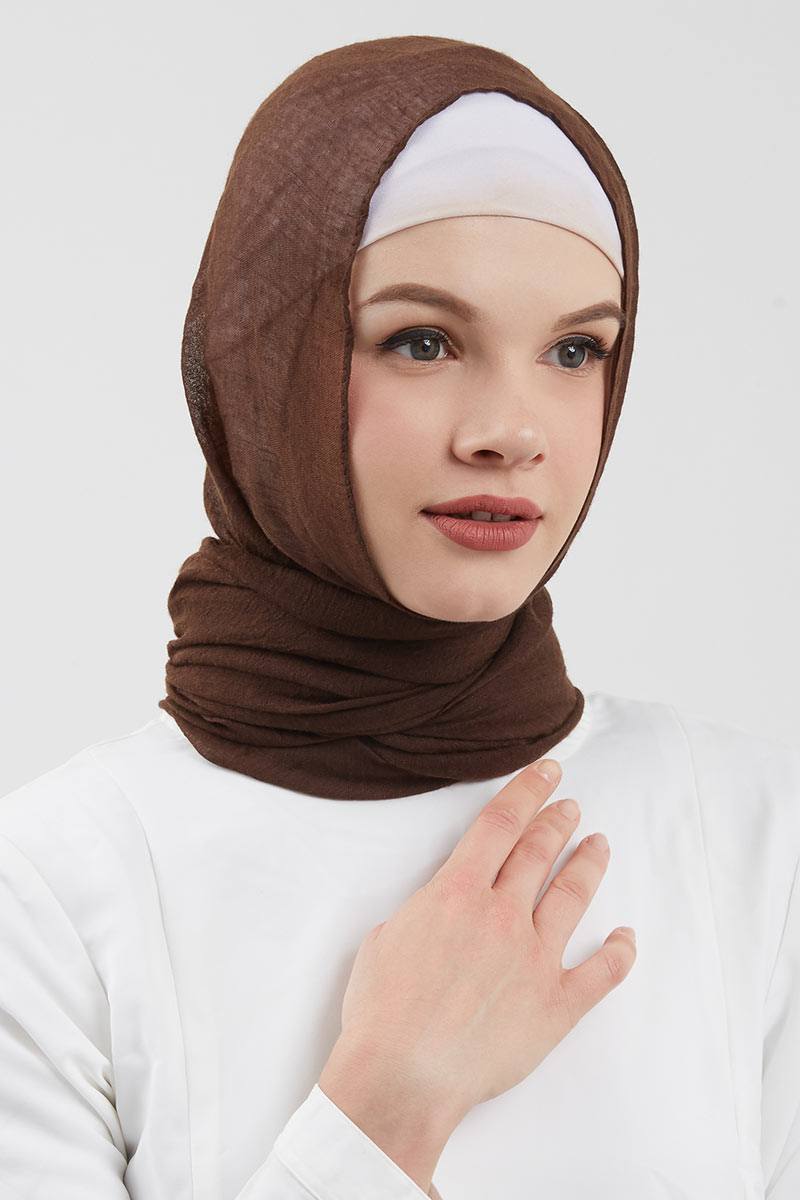 Dara Pashmina Plain Brown