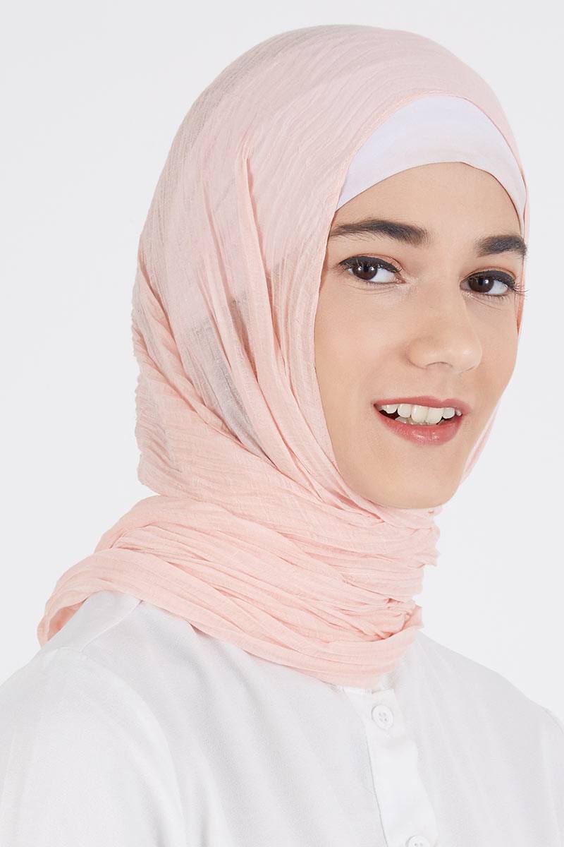 Darla Pashmina Plain Salmon