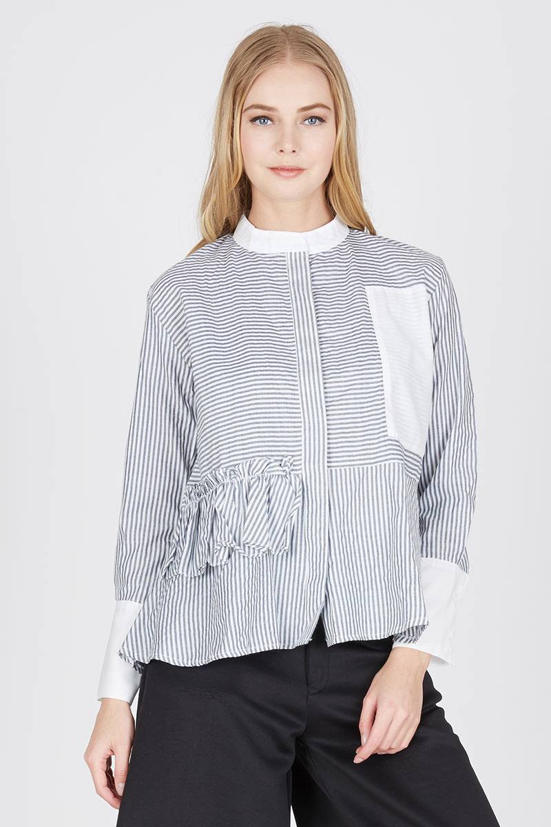 Linsey Blouse In Grey