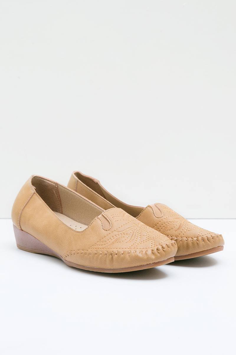 Dea Flat Shoes 1611-020 Camel