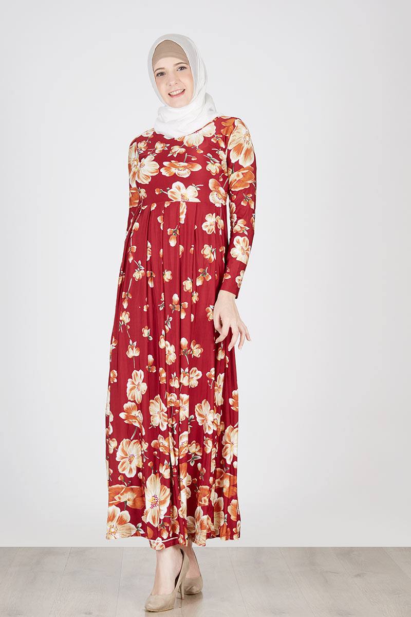 Valencia Maxy Dress Maroon