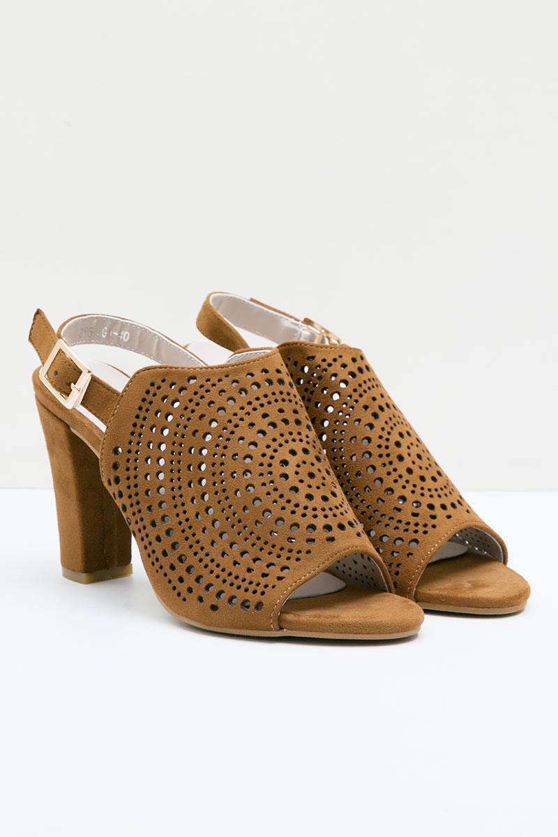 Cruvia Heels Bynov BROWN