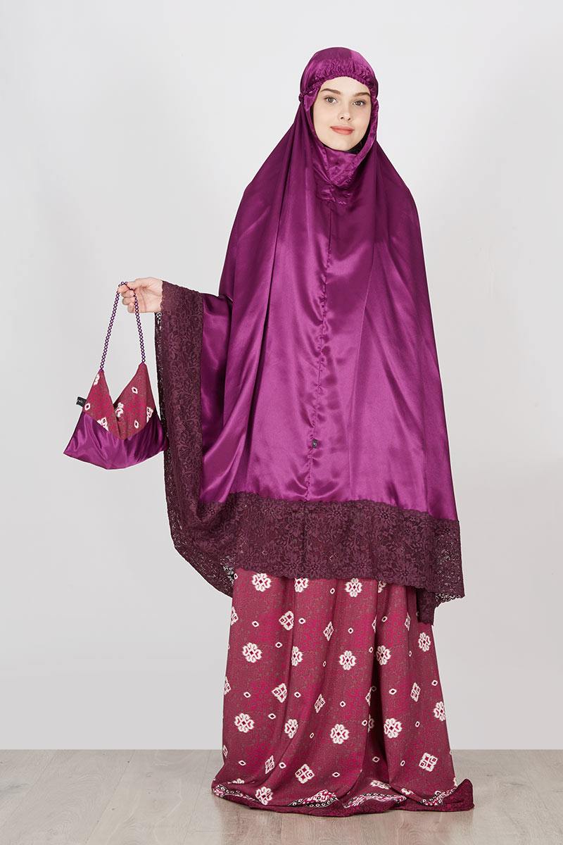 Aisyah Batik Red Purple