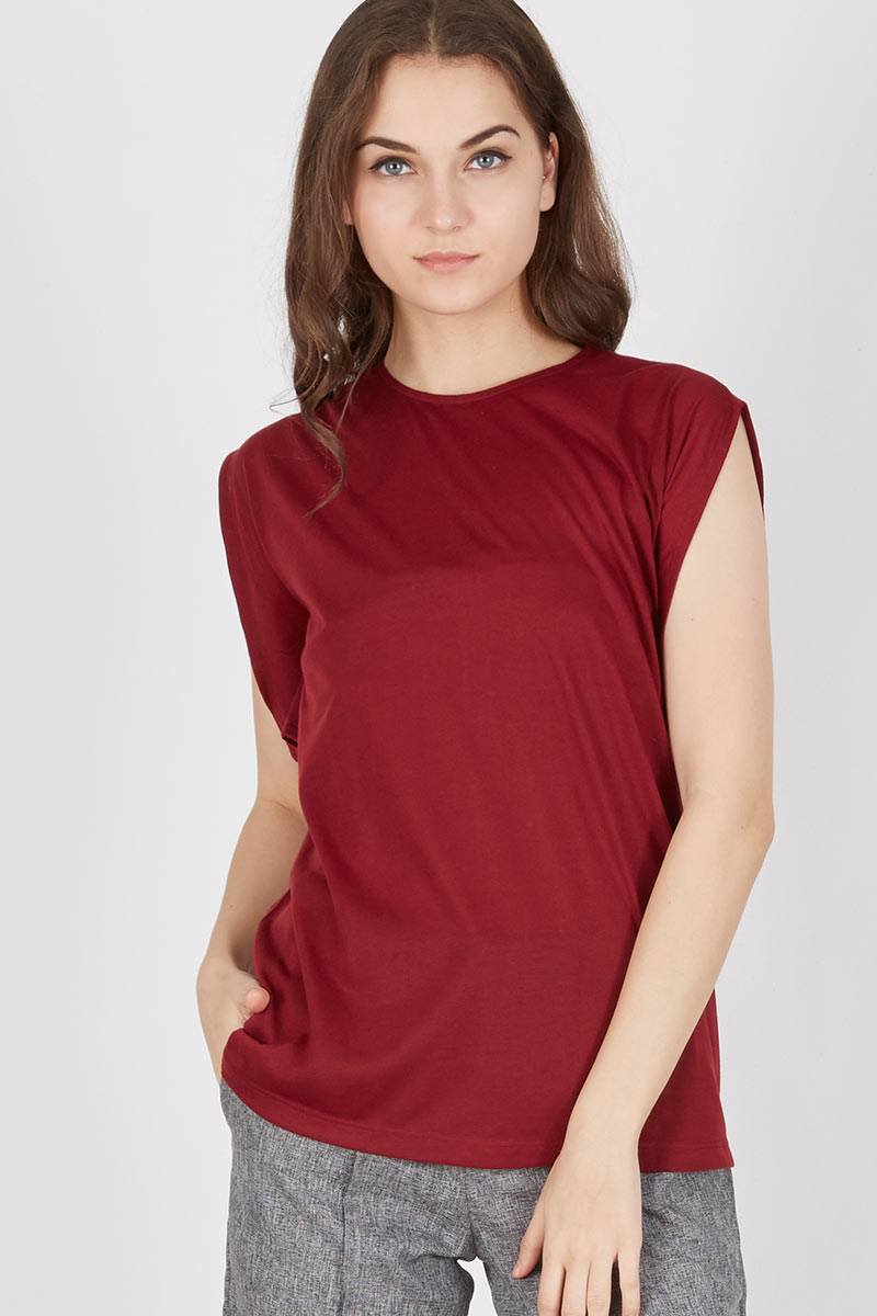 Clover Top in Spice Red