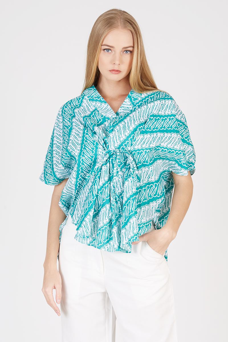 Amatoe Batik Blouse in Green