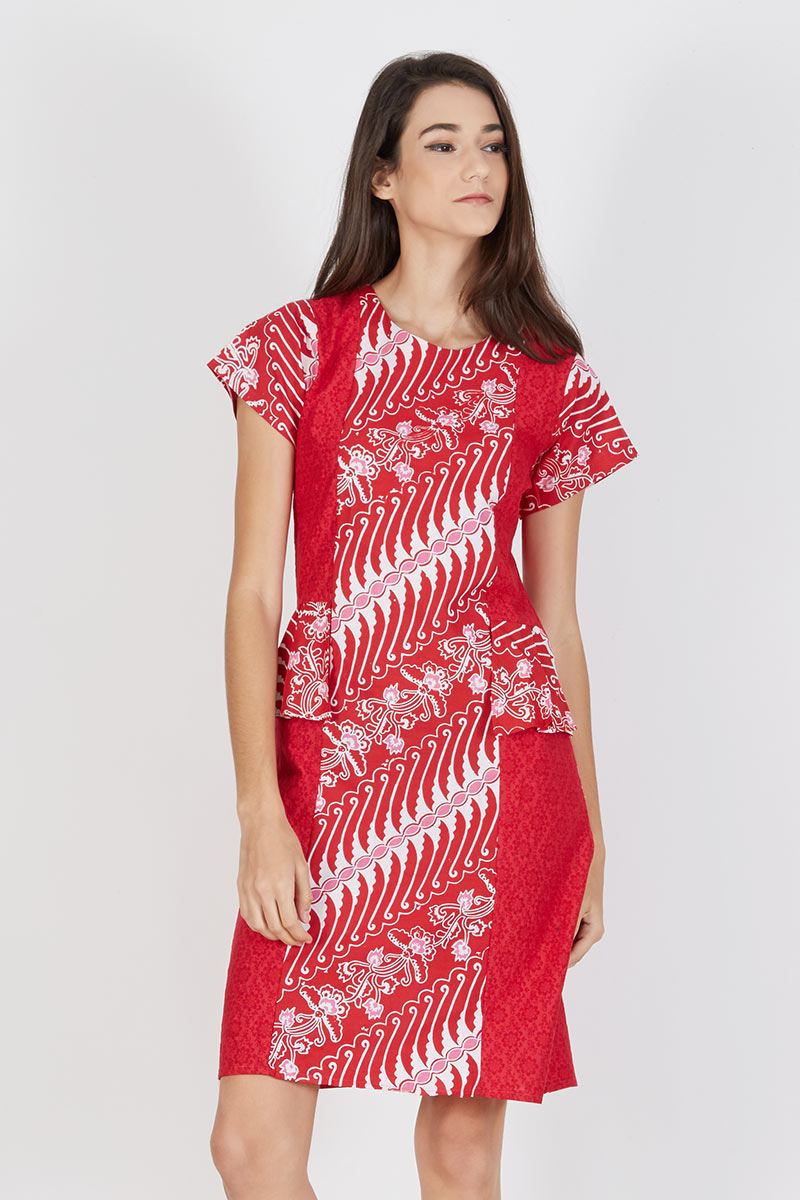 Prambanan Dress in Red
