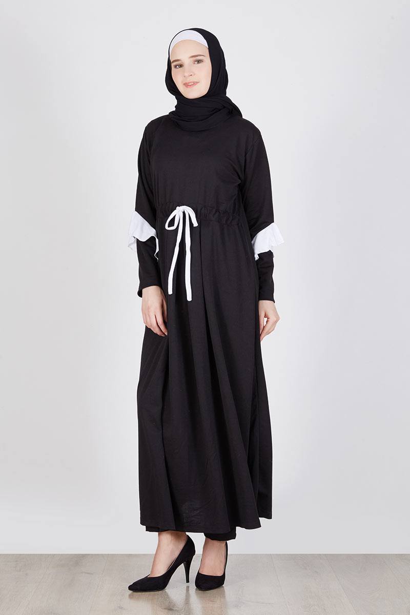 Adawiyah Dress Rope Lace Black