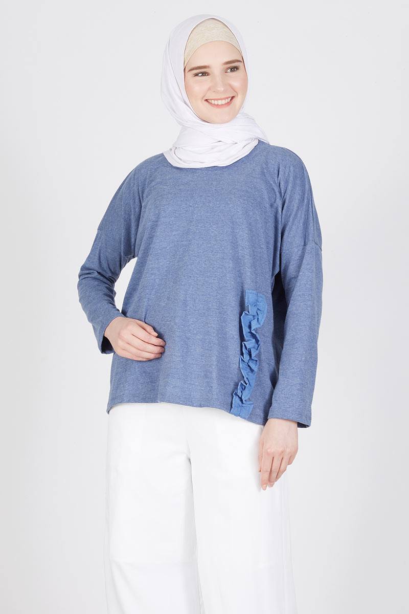 Adresia Top Oversize Blue Jeans