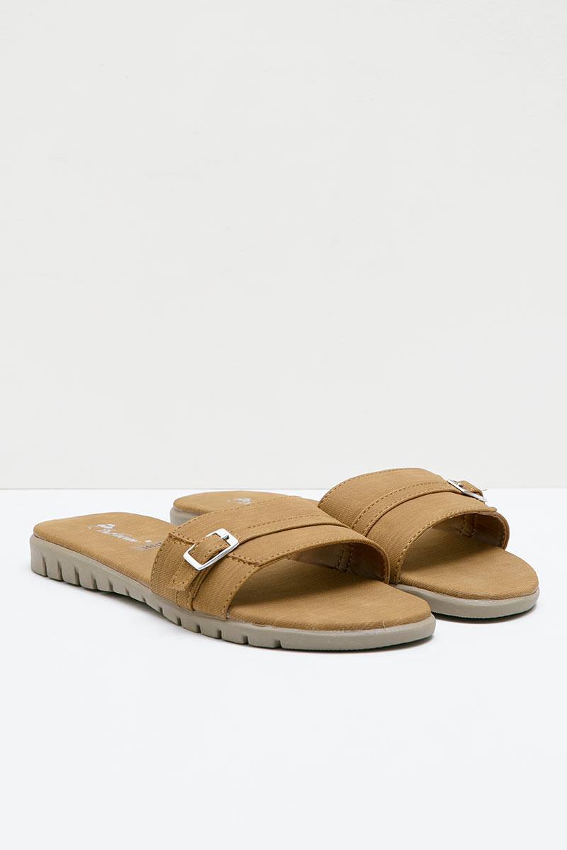 DrKevin Canvas 27351 Loafers Sandals Tan