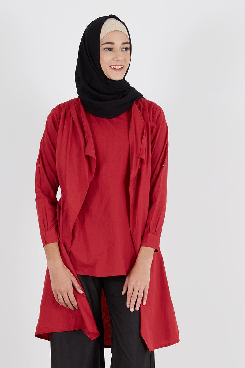 Cape Variation Tunic Red