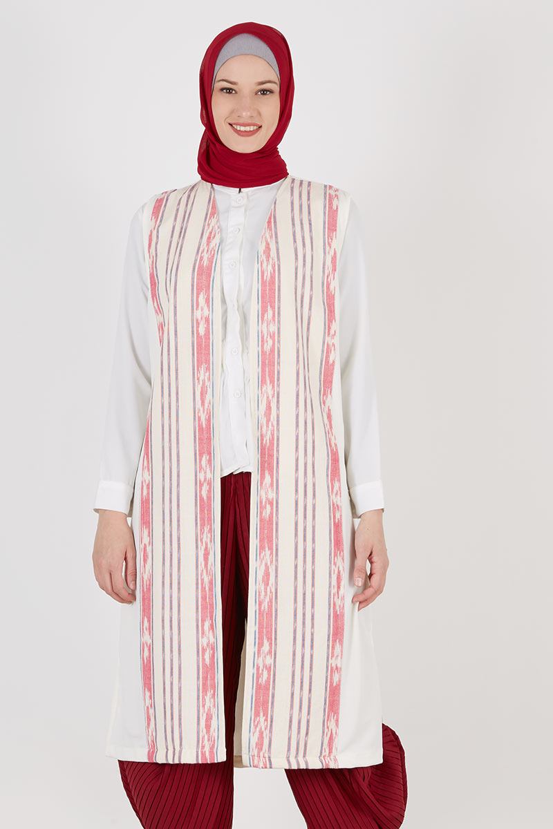 Long White Outer Red
