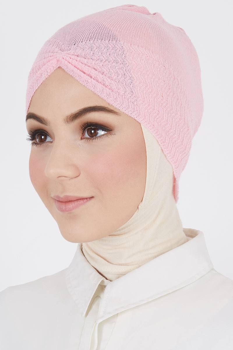 Salwa Cover Head Knit In Soft Pink