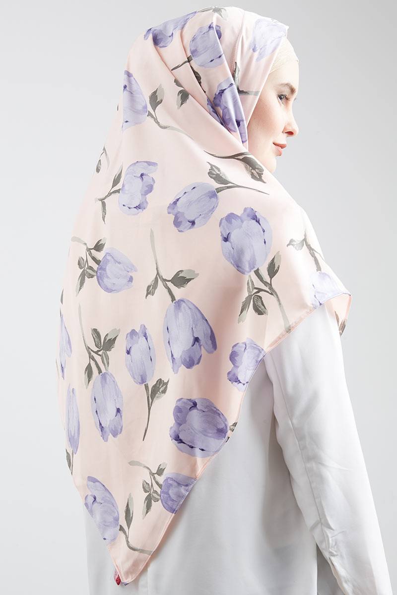 Premium Hijab Instan Winda Purple Tulip