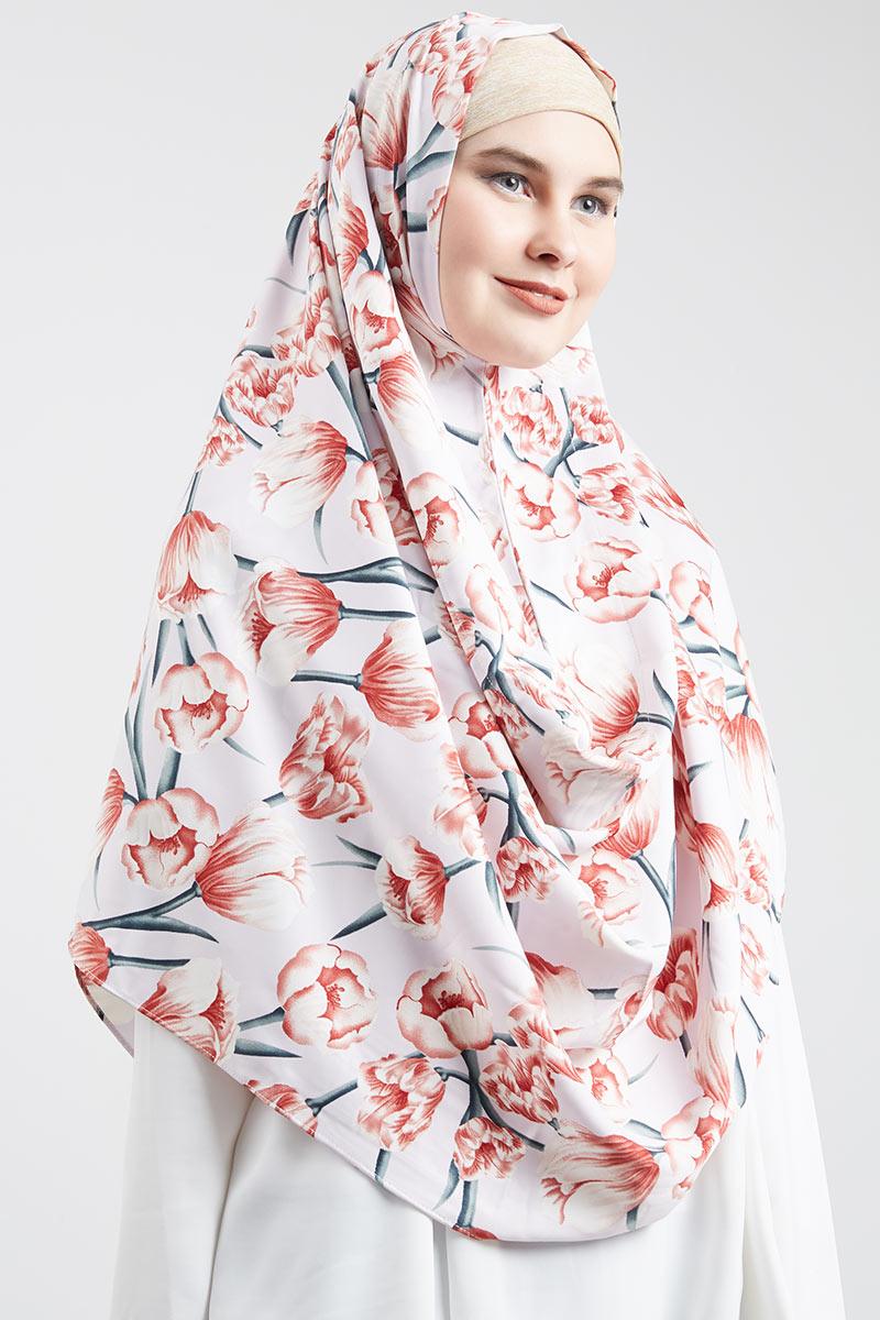 Premium Hijab Instan Winda Ver2 Red Tulip