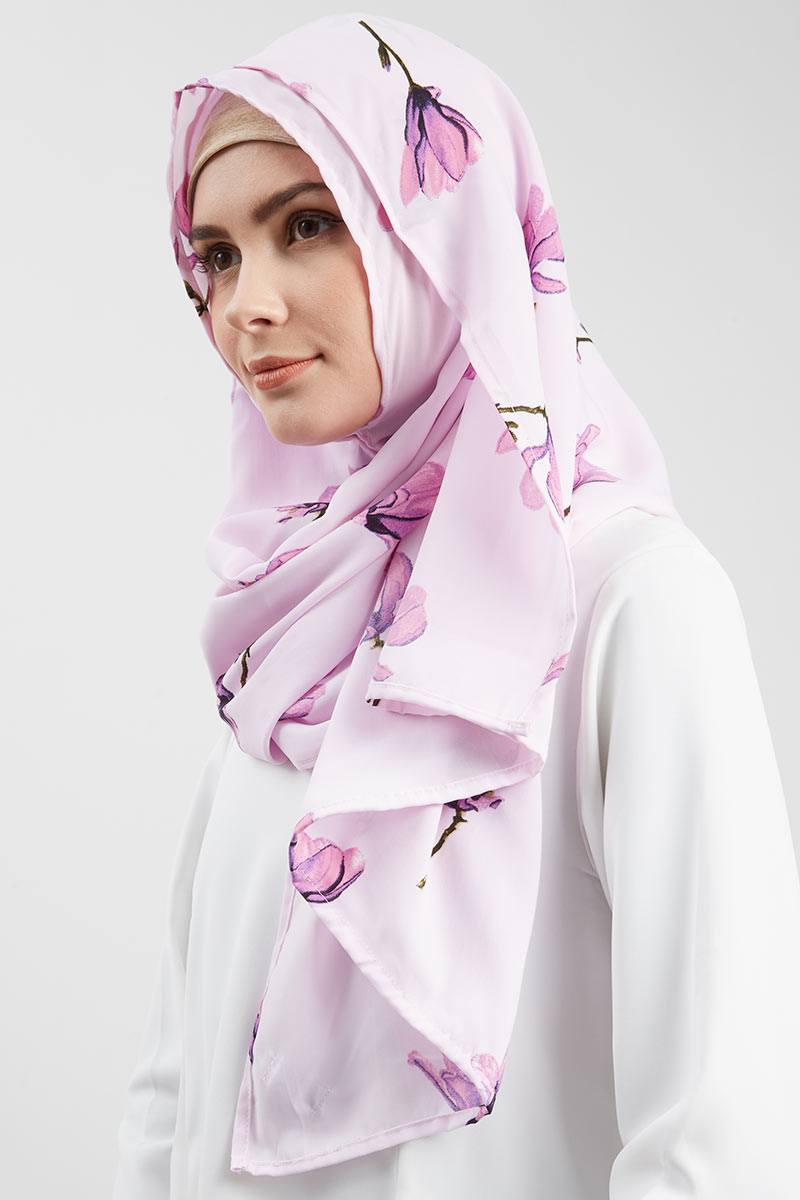 Ellia Bougenville Hijab Instant Pashmina