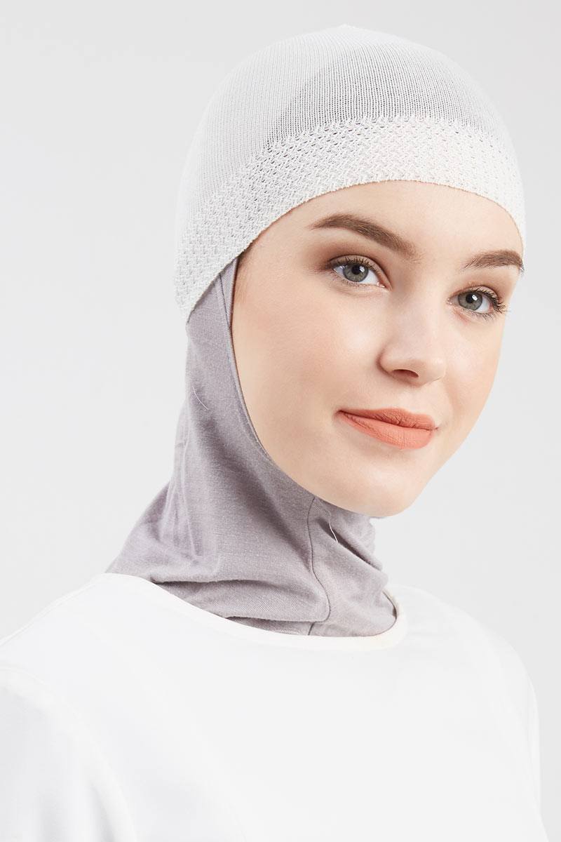 Salwa Head Cover Inner Knit White
