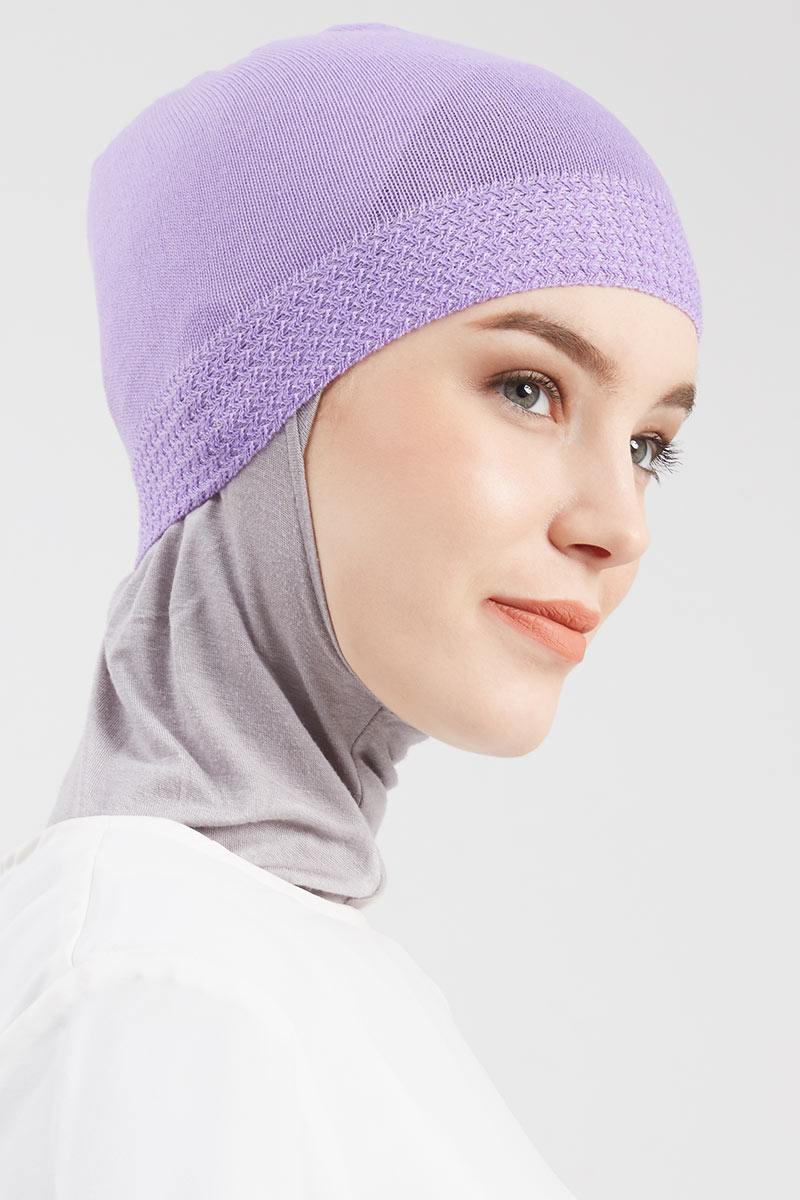 Salwa Head Cover Inner Knit Lavender