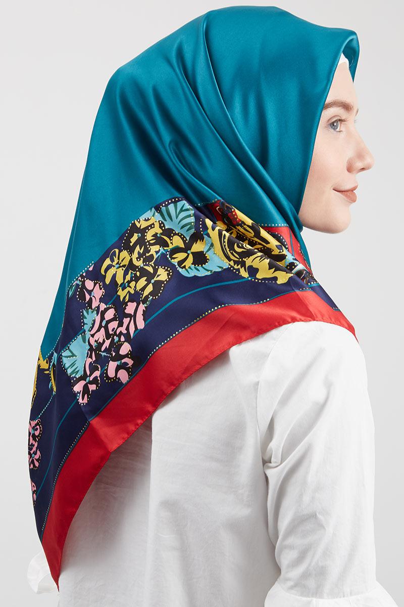 Nayla Square Hijab Blue