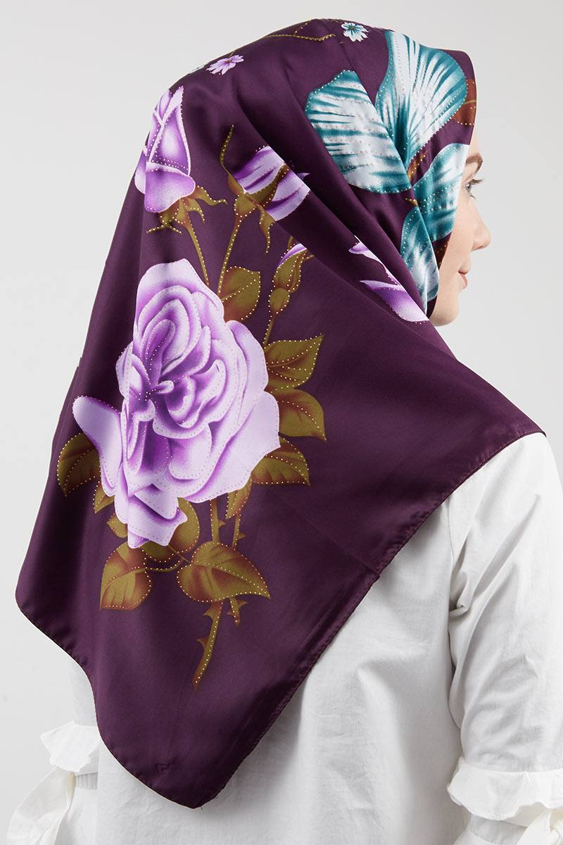 Haifaa Square Hijab Purple