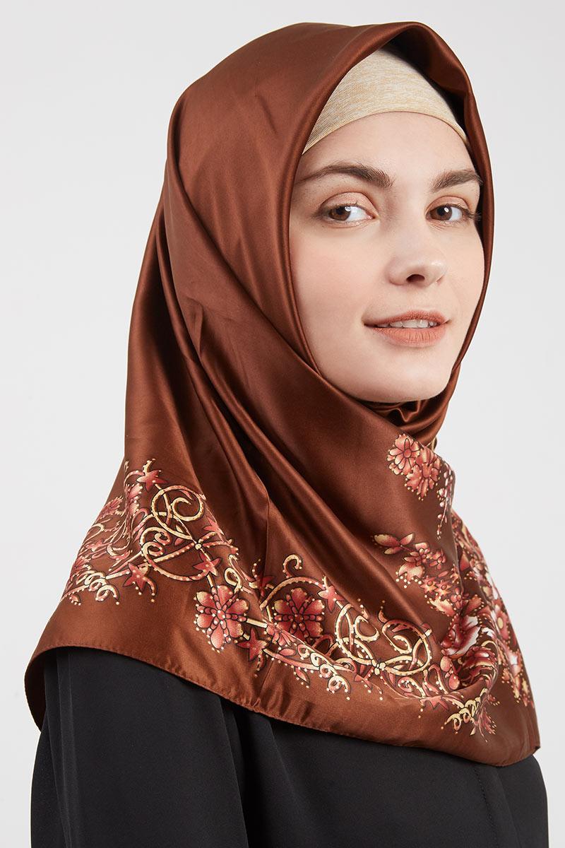 Fatima Square Hijab Brown