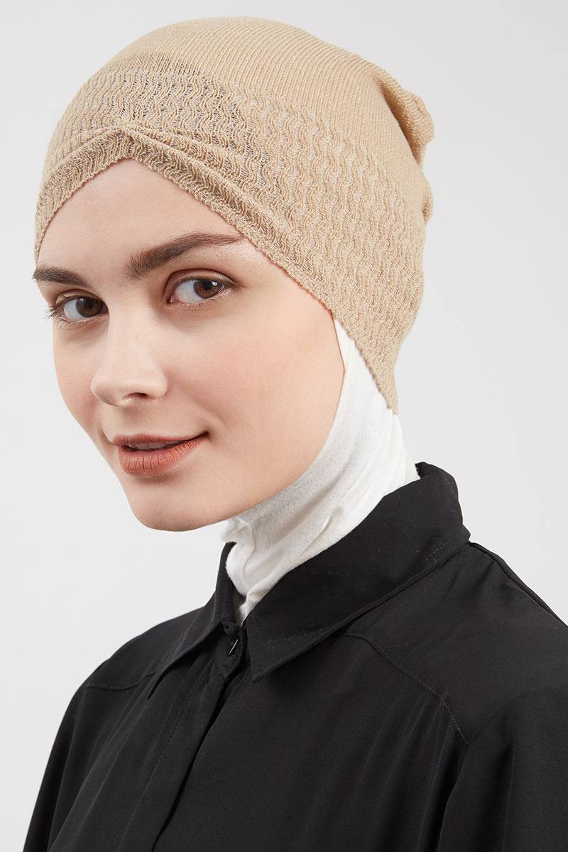 Exlcusive For Hijabenka - Headgear Knitted Mocca