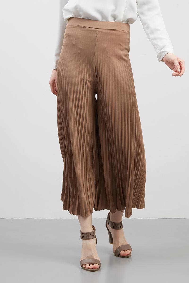 Basic Pleated Cullotes Mocca