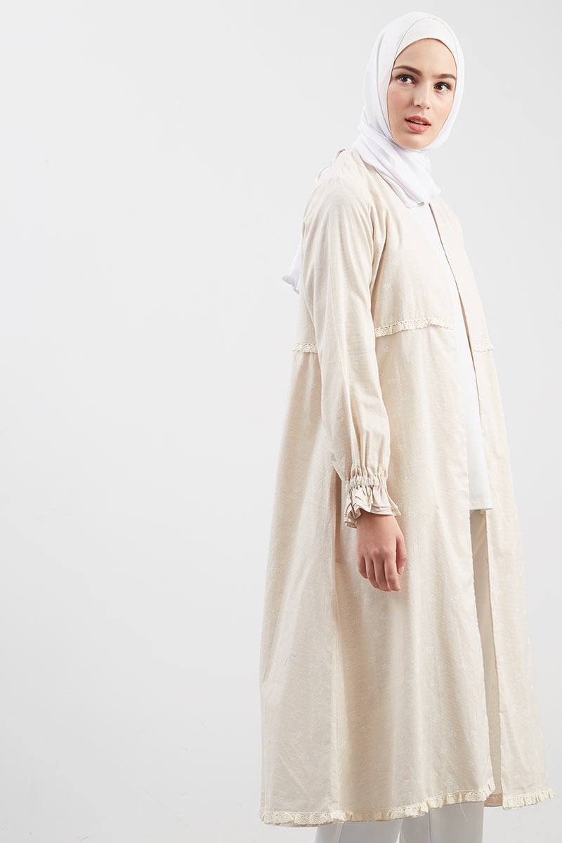 Syaheera Crinkle Outer Ivory