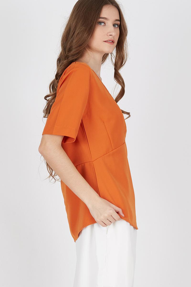 Sell Gale Double Orange Top Blouse  Berrybenka.com