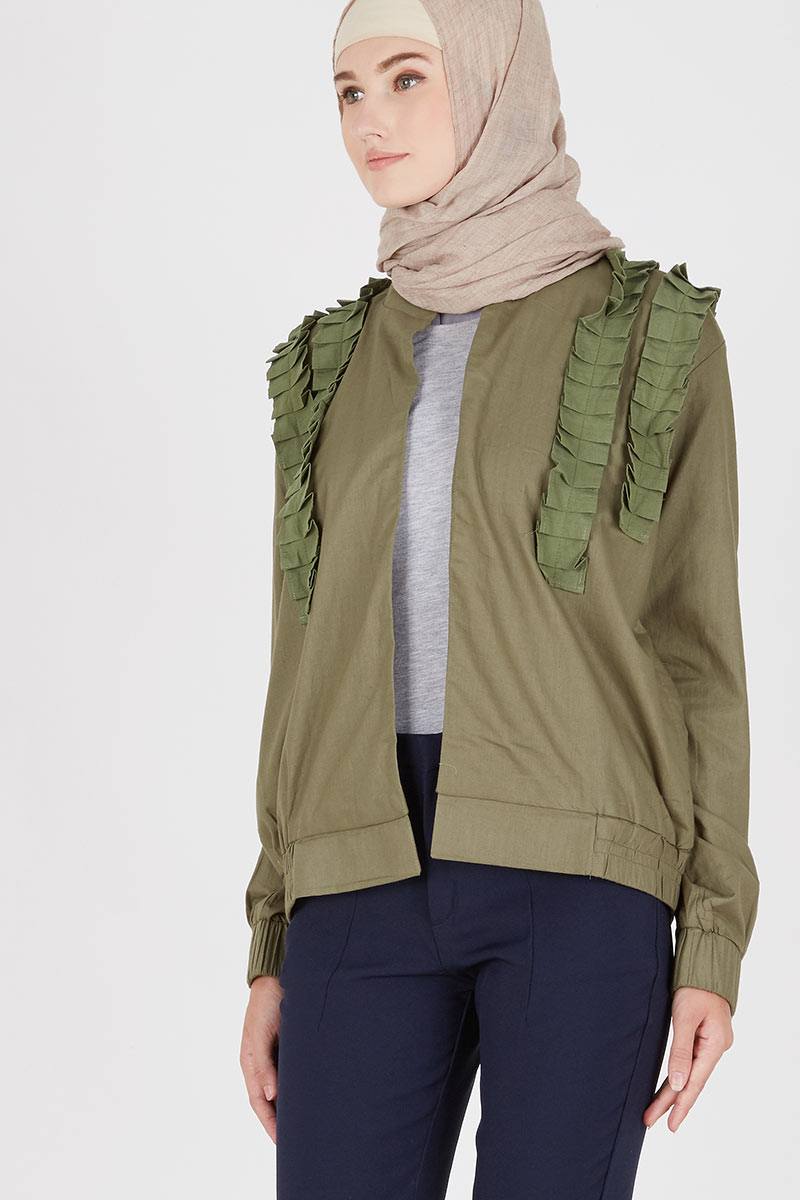 sell new army ruffles jacket jackets hijabenka sell new army ruffles jacket jackets hijabenka