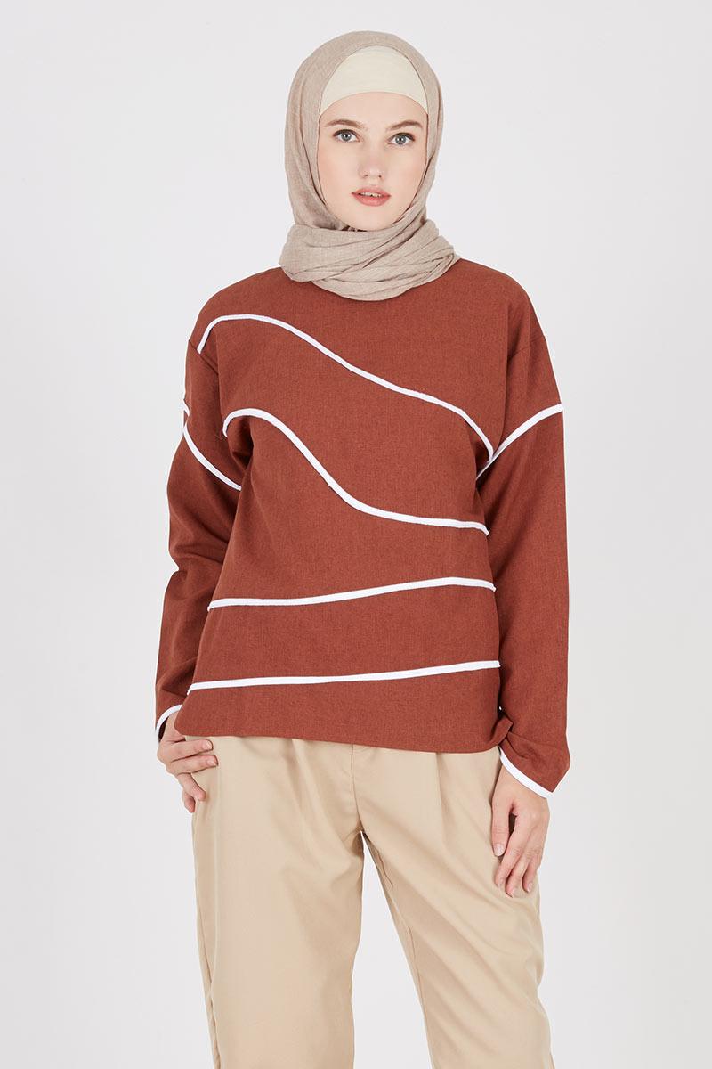 sell arsy top brown tops hijabenka sell arsy top brown tops hijabenka