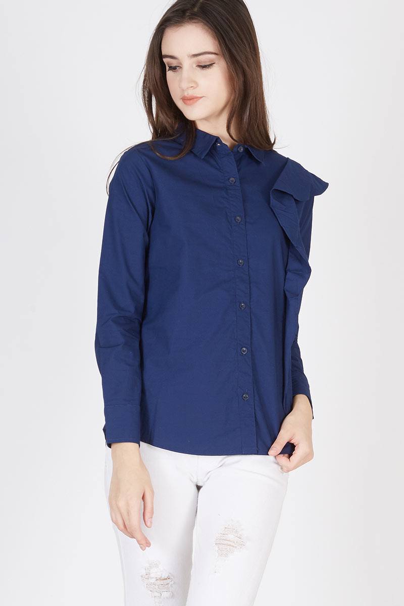 Sell Mariana Shirt in off Blue Women-shirts  Berrybenka.com