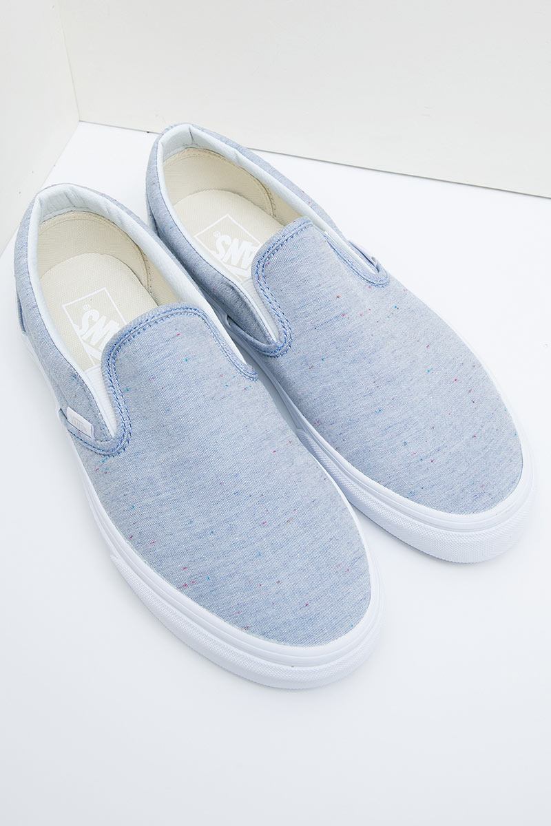 Sell Vans U CLASSIC SLIP-ON SPECKLE JERSEY BLUE-TRUE WHITE 