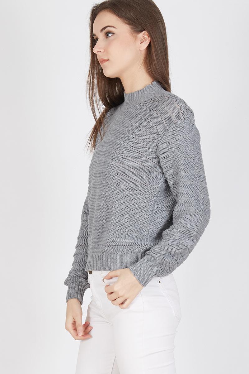 Sell Pavi Chunky Sweater Grey Sweaters  Berrybenka.com